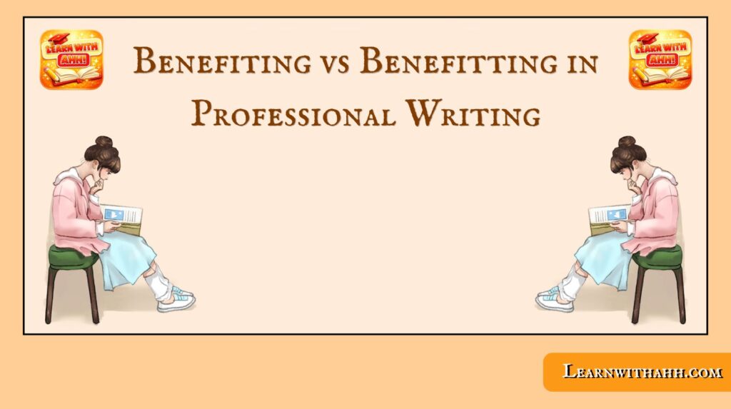 Benefiting vs Benefitting in Professional Writing