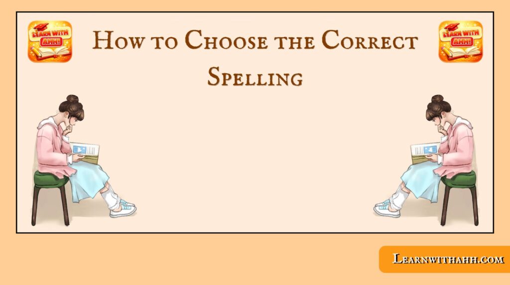How to Choose the Correct Spelling