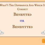 Benefited or Benefitted