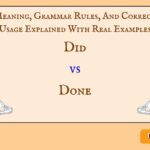 Did vs Done
