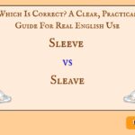 Sleeve vs Sleave