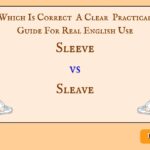 Sleeve vs Sleave