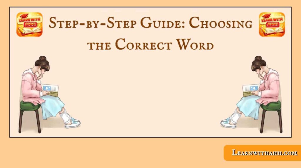 Step-by-Step Guide: Choosing the Correct Word