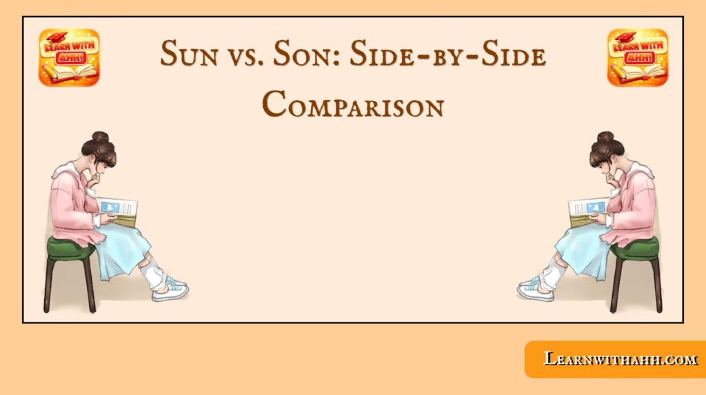 Sun vs. Son: Side-by-Side Comparison