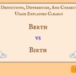 Berth vs Birth