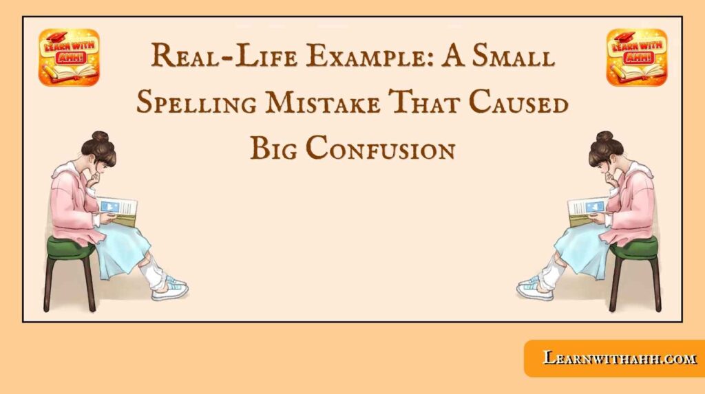 Real-Life Example: A Small Spelling Mistake That Caused Big Confusion