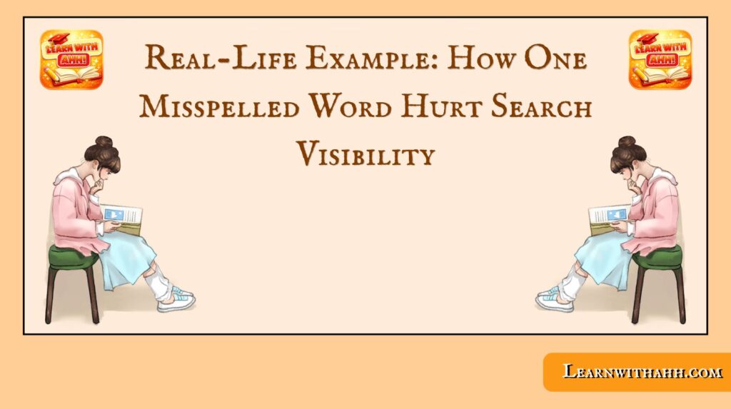 Real-Life Example: How One Misspelled Word Hurt Search Visibility