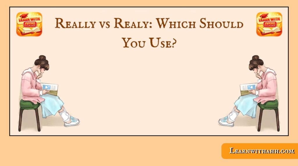 Really vs Realy: Which Should You Use?