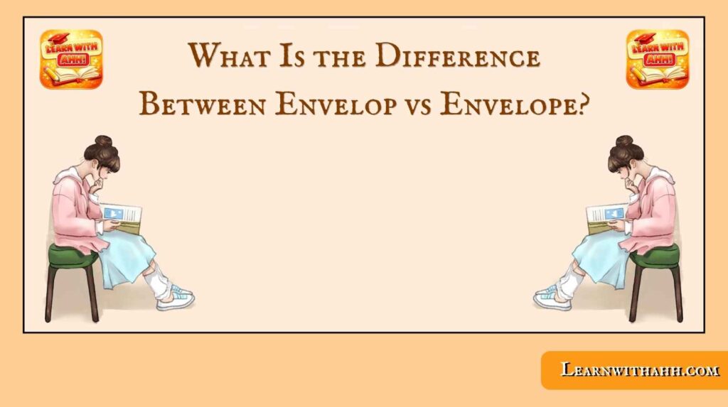 What Is the Difference Between Envelop vs Envelope?