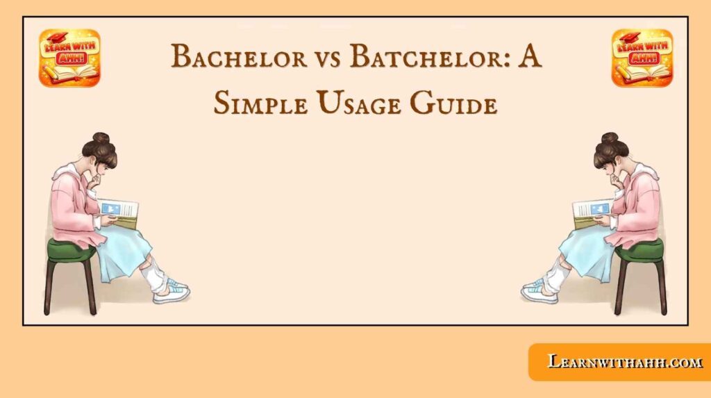 Bachelor vs Batchelor: A Simple Usage Guide