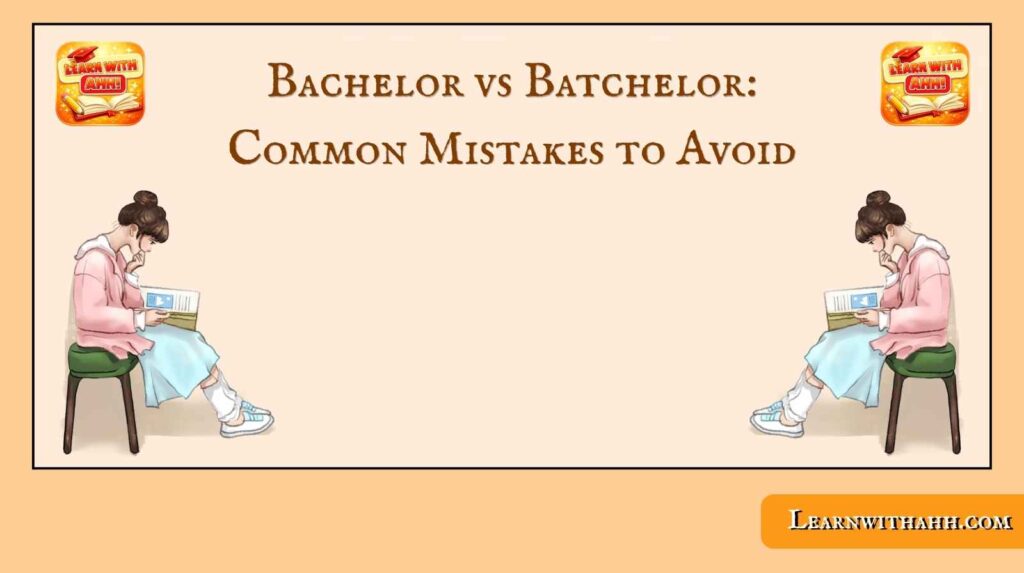 Bachelor vs Batchelor: Common Mistakes to Avoid