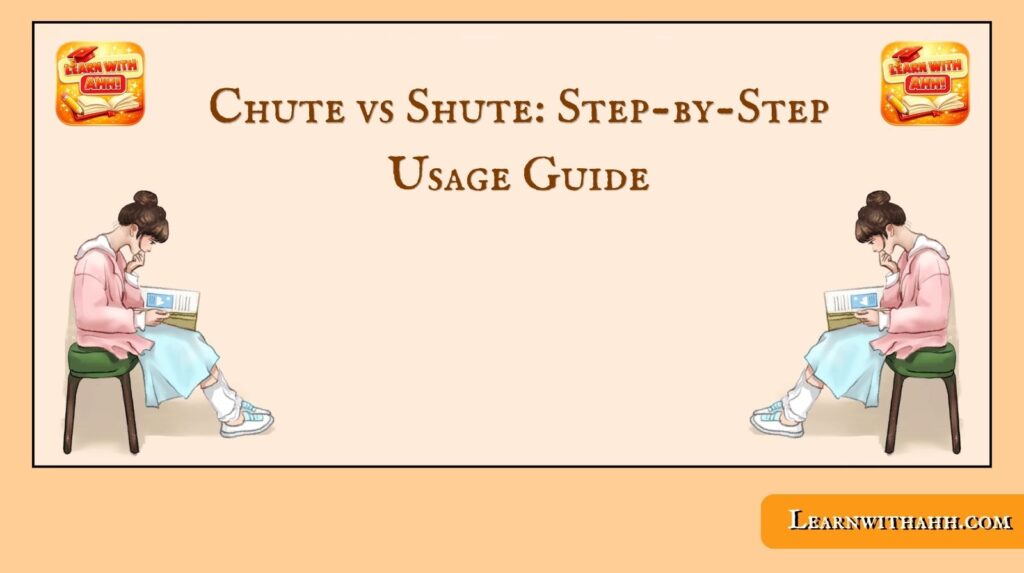 Chute vs Shute: Step-by-Step Usage Guide