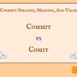 Commit vs Comit: