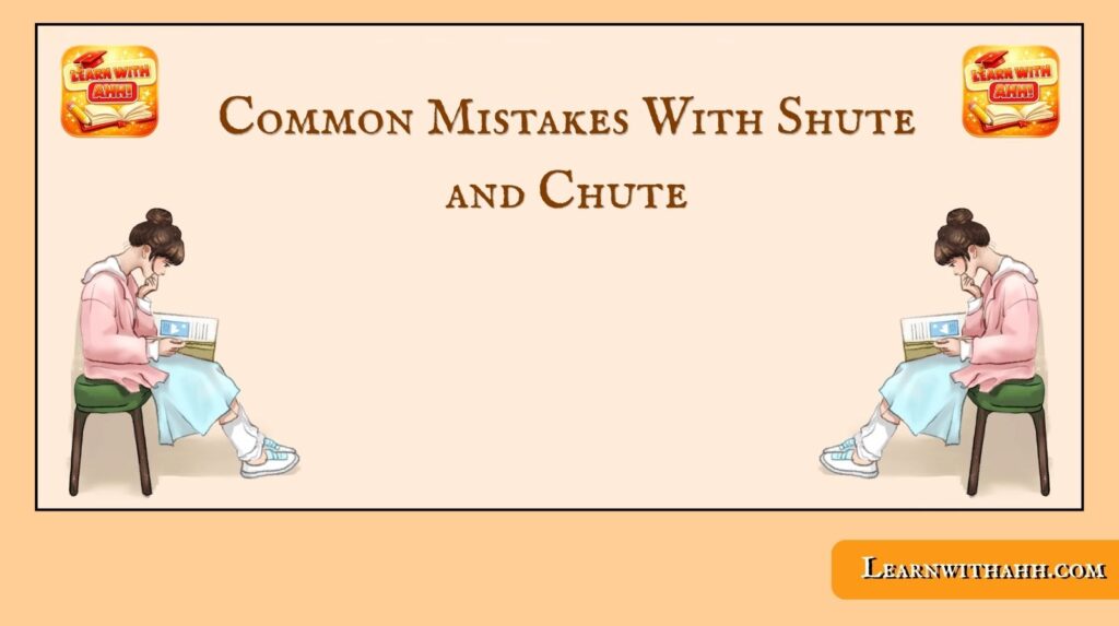 Common Mistakes With Shute and Chute