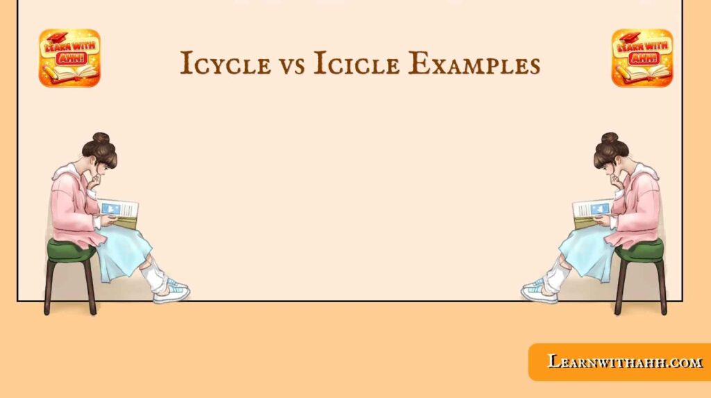 Icycle vs Icicle Examples