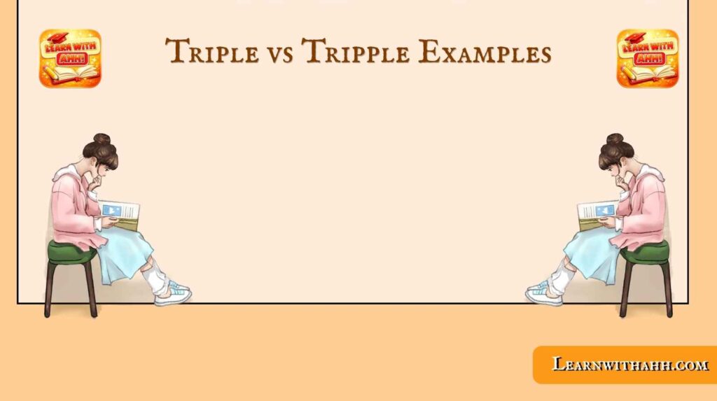 Triple vs Tripple Examples