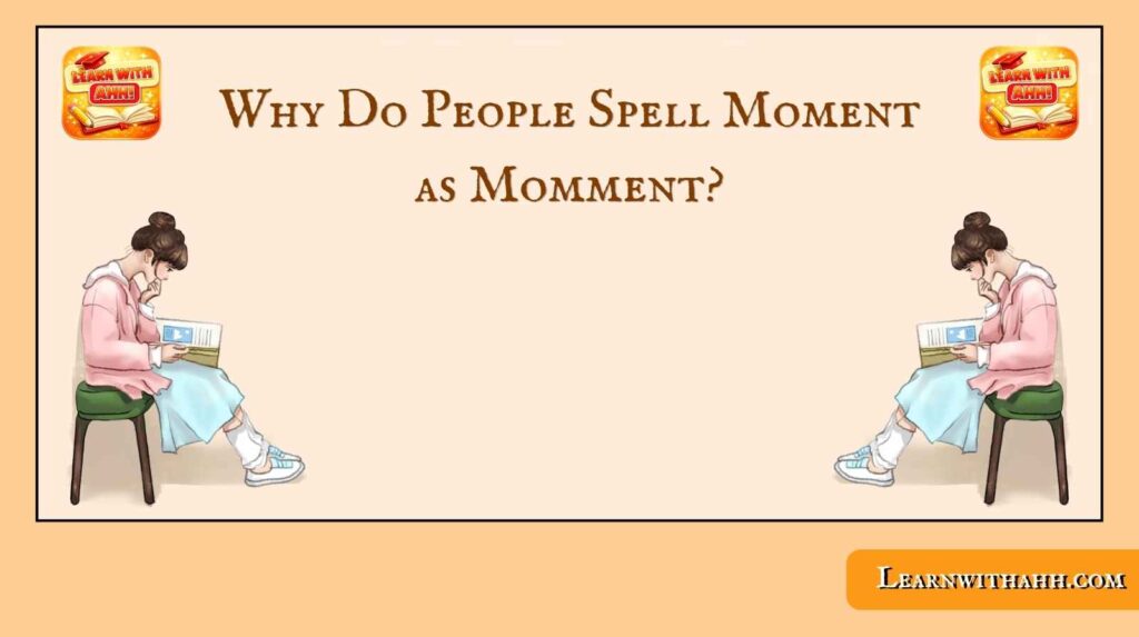 Why Do People Spell Moment as Momment?