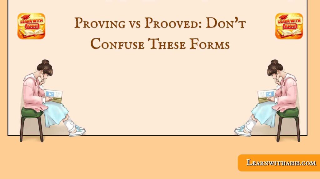 Proving vs Prooved: Don't Confuse These Forms