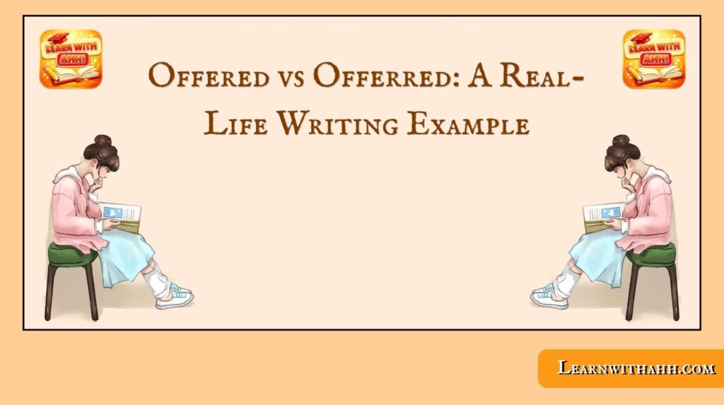 Offered vs Offerred
