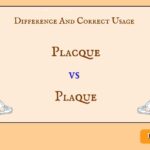 Placque vs Plaque