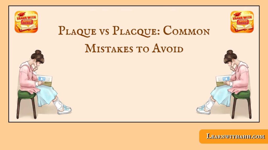 Plaque vs Placque