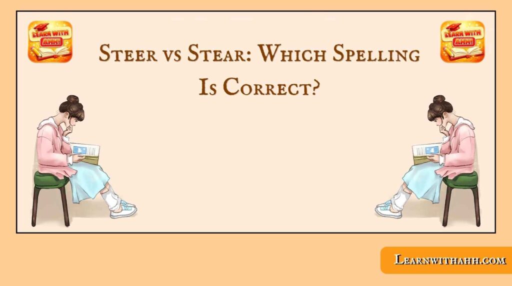 Steer vs Stear