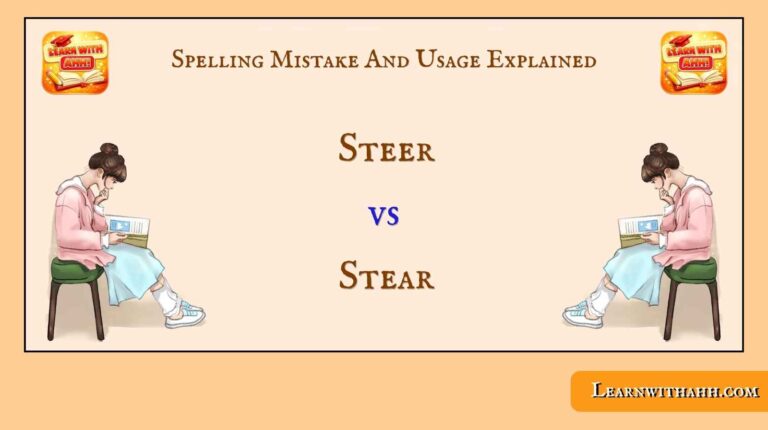 Steer vs Stear