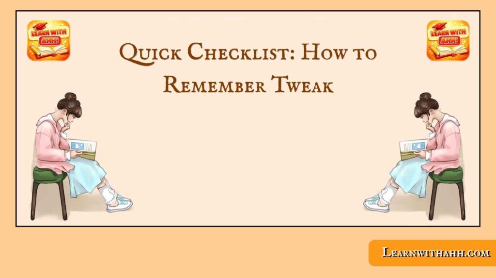 Tweek vs Tweak