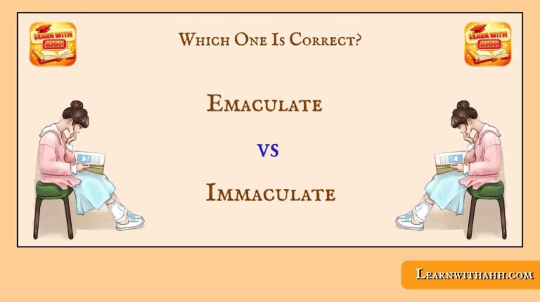 Emaculate vs Immaculate