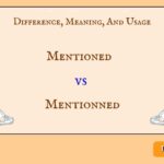 Mentioned vs Mentionned