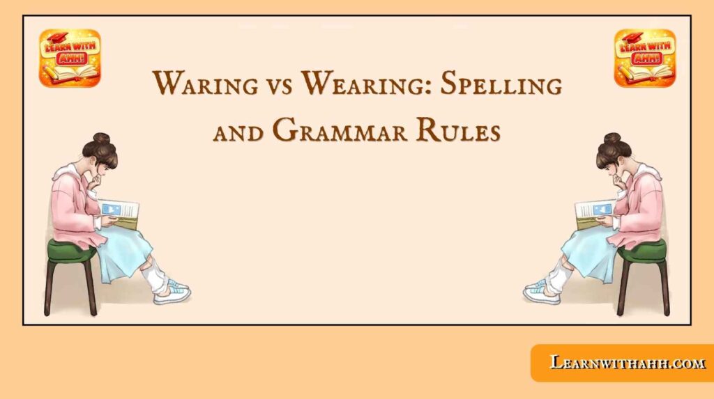 Waring vs Wearing