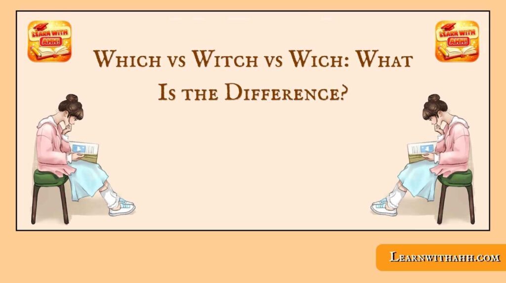 Which vs Witch vs Wich