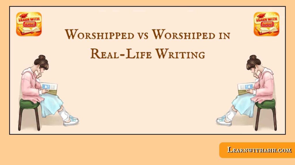 Worshipped vs Worshiped